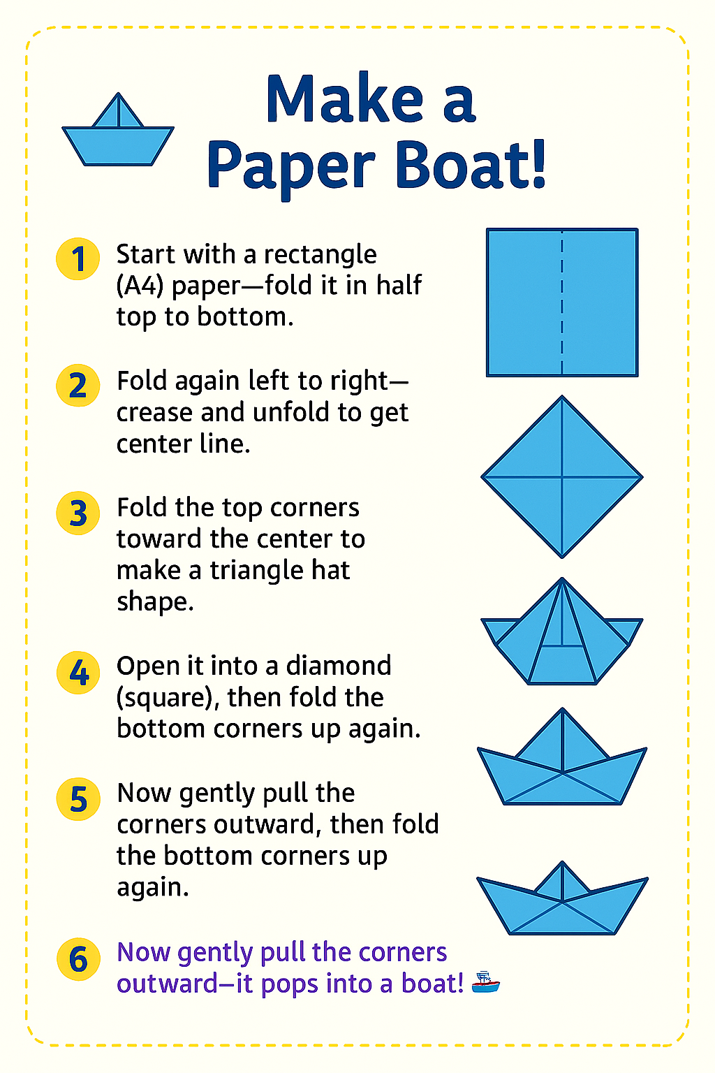 Boat Folding Diagram